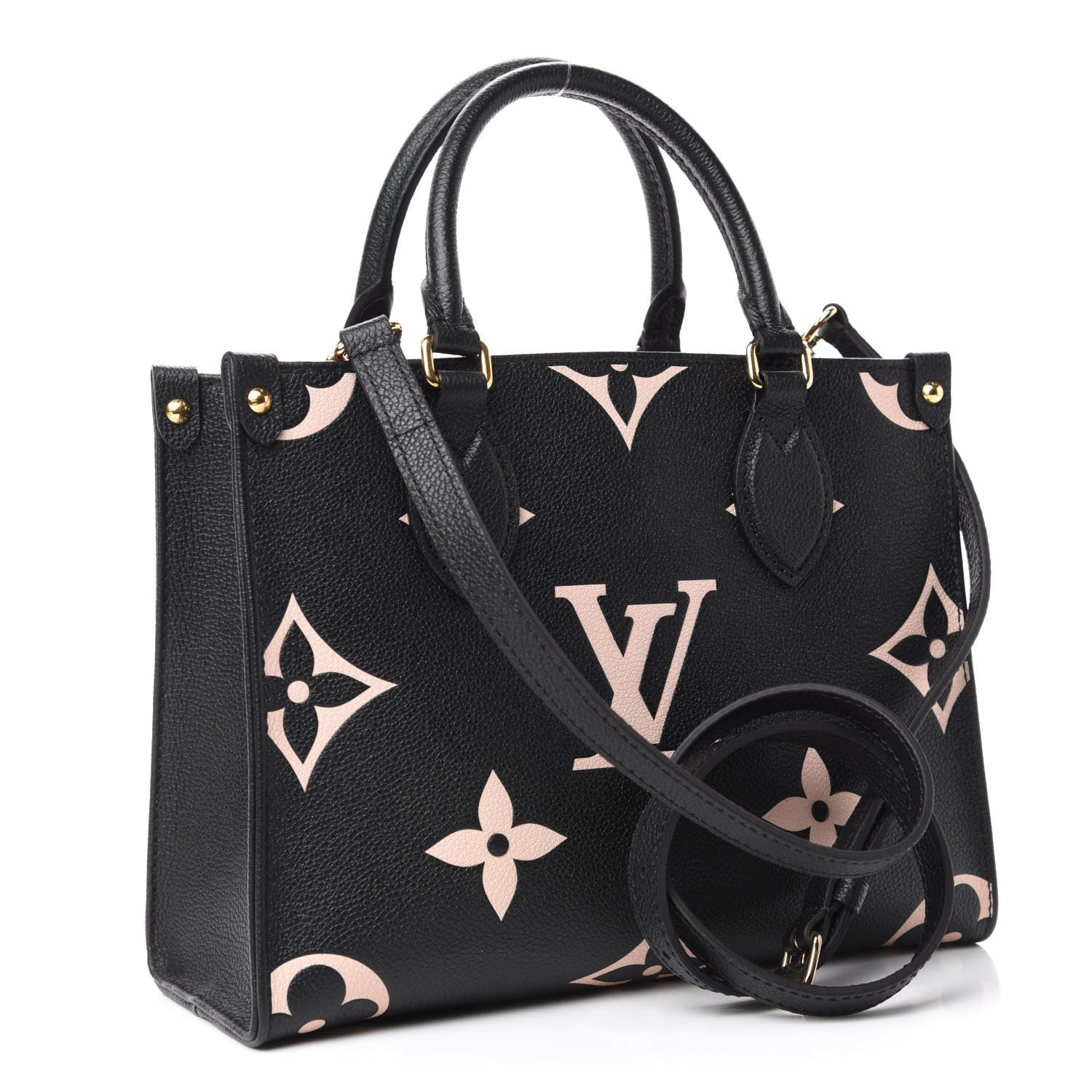 Louis Vuitton Empreinte Monogram Giant Onthego PM Black Beige 3 of 10