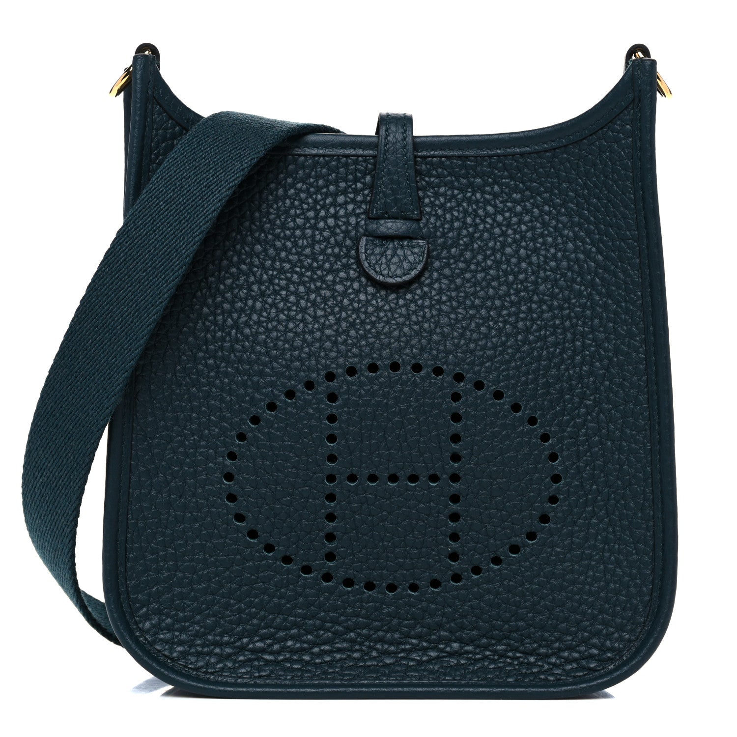 Hermes Taurillon Clemence Evelyne TPM Vert Cypress 1 of 12