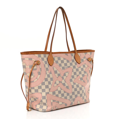 Louis Vuitton Damier Azur Tahitienne Neverfull MM 3 of 13