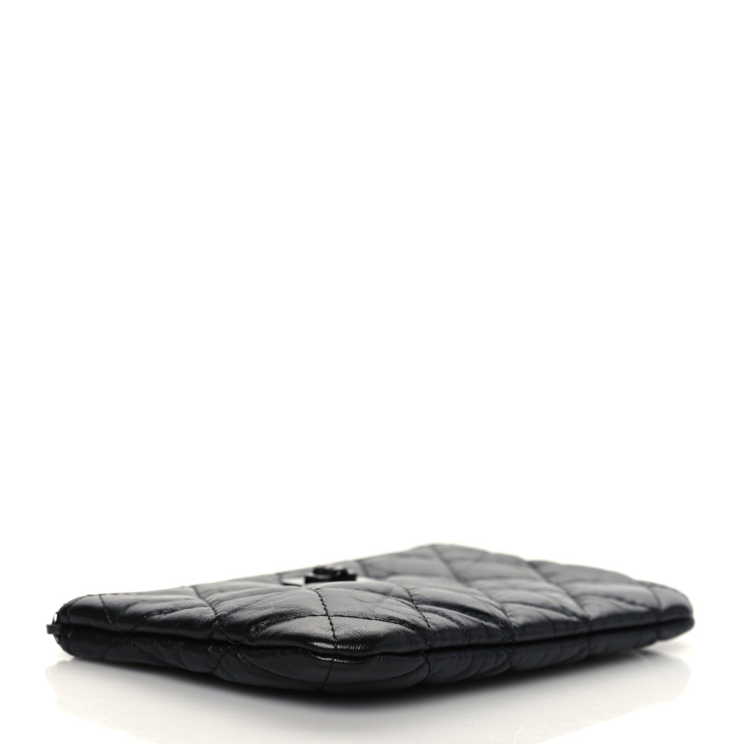 Chanel Aged Calfskin Quilted Small Reissue Cosmetic Case So Black 4 of 9