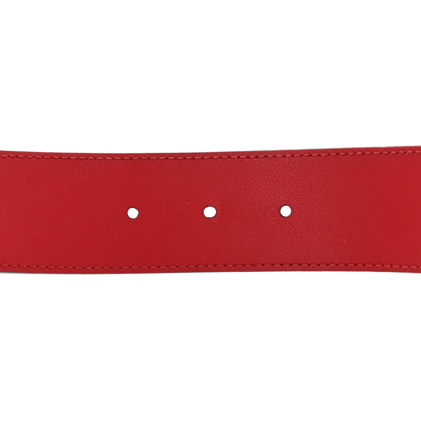 Moon Calfskin Torchon Double G 40mm Belt 80 32 Hibiscus Red