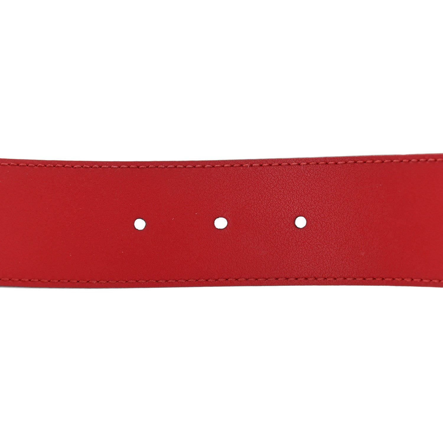 Gucci Moon Calfskin Torchon Double G 40mm Belt 80 32 Hibiscus Red 3 of 6