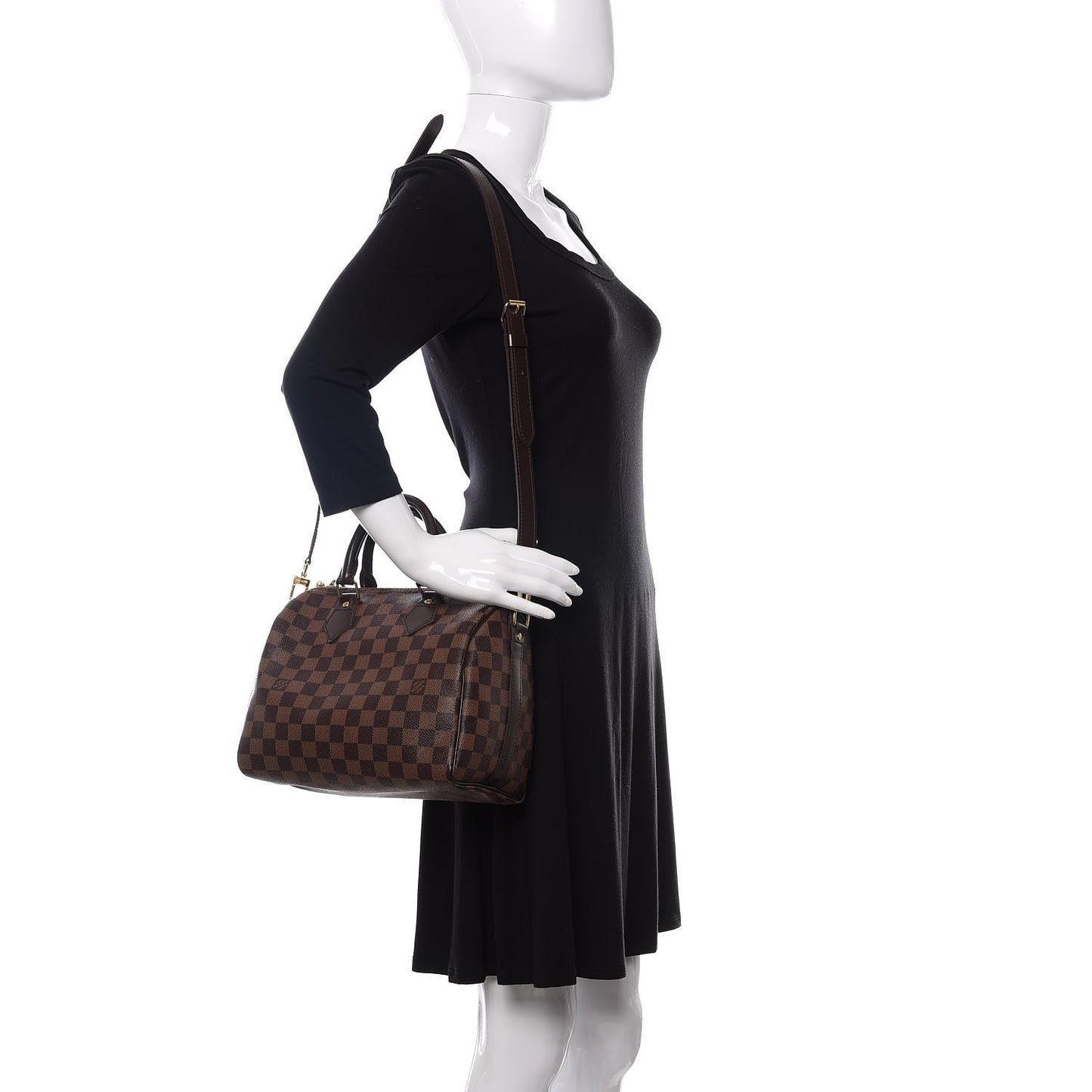 Damier Ebene Speedy Bandouliere 25