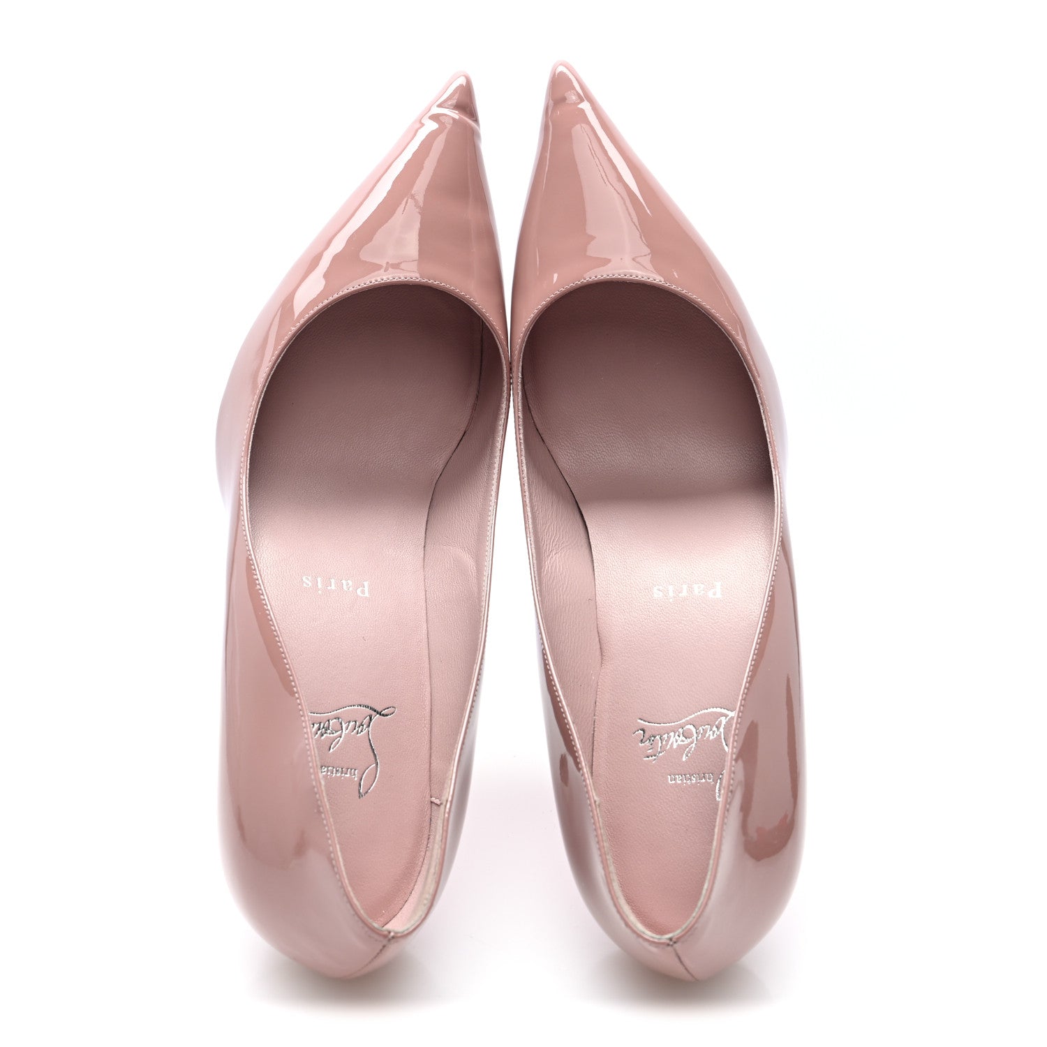 Christian Louboutin Patent Miss Z 80 Pumps 38.5 Vintage Rose 3 of 9