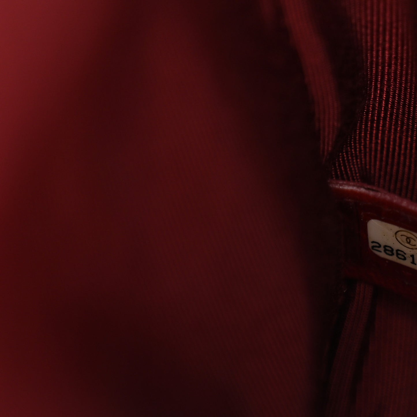 Lambskin Quilted Chain Infinity Top Handle Flap Burgundy