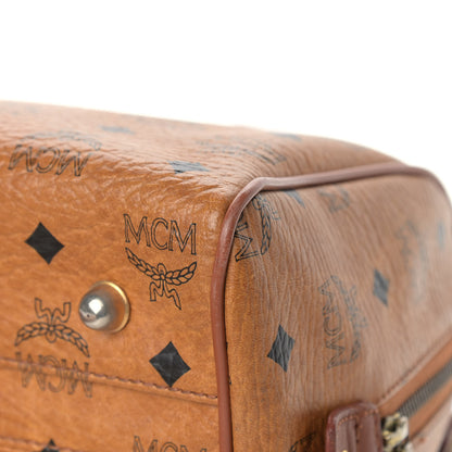 MCM Visetos Essential Boston Bag Cognac 9 of 22