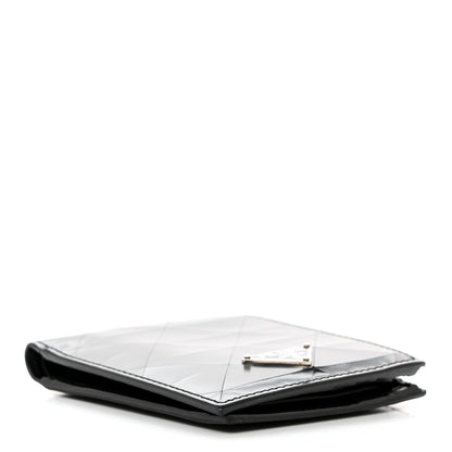 Prada Spazzolato Triangle Patterned Wallet Black 4 of 7