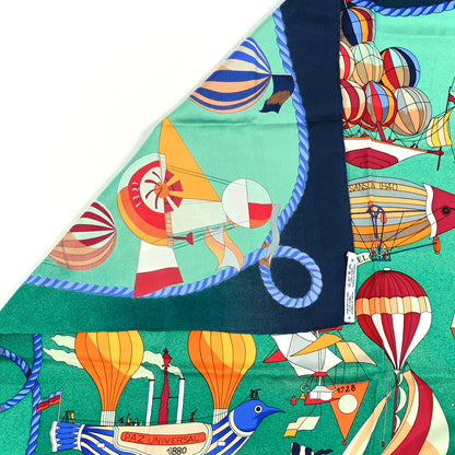 Hermes Silk Les Folies Du Ciel Scarf 90 4 of 6