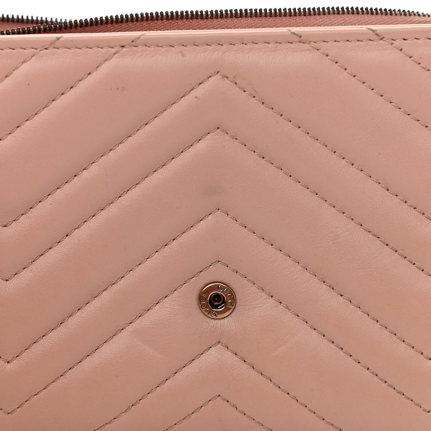 Gucci Calfskin Matelasse GG Marmont Chain Wallet Perfect Pink 20 of 20