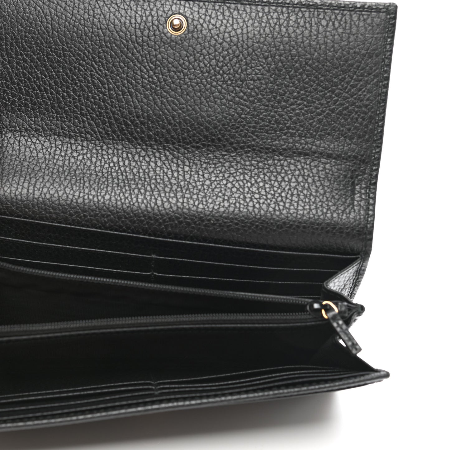 Calfskin Garden Continental Wallet Black