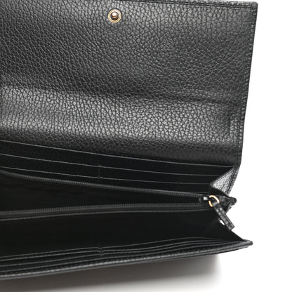 Gucci Calfskin Garden Continental Wallet Black 6 of 9