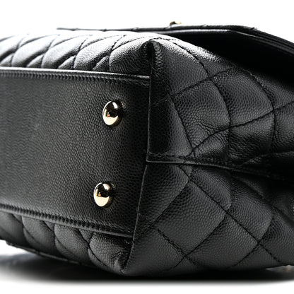 Chanel Caviar Quilted Mini Coco Handle Flap Black 10 of 11