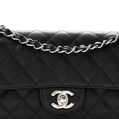 Chanel Caviar Quilted East West Flap Black 8 of 13