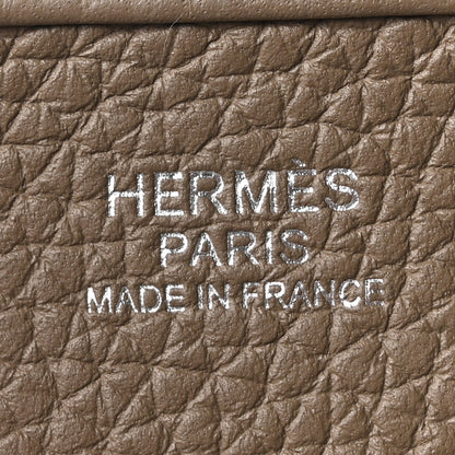 Hermes Taurillon Clemence Evelyne III PM Etoupe 5 of 10