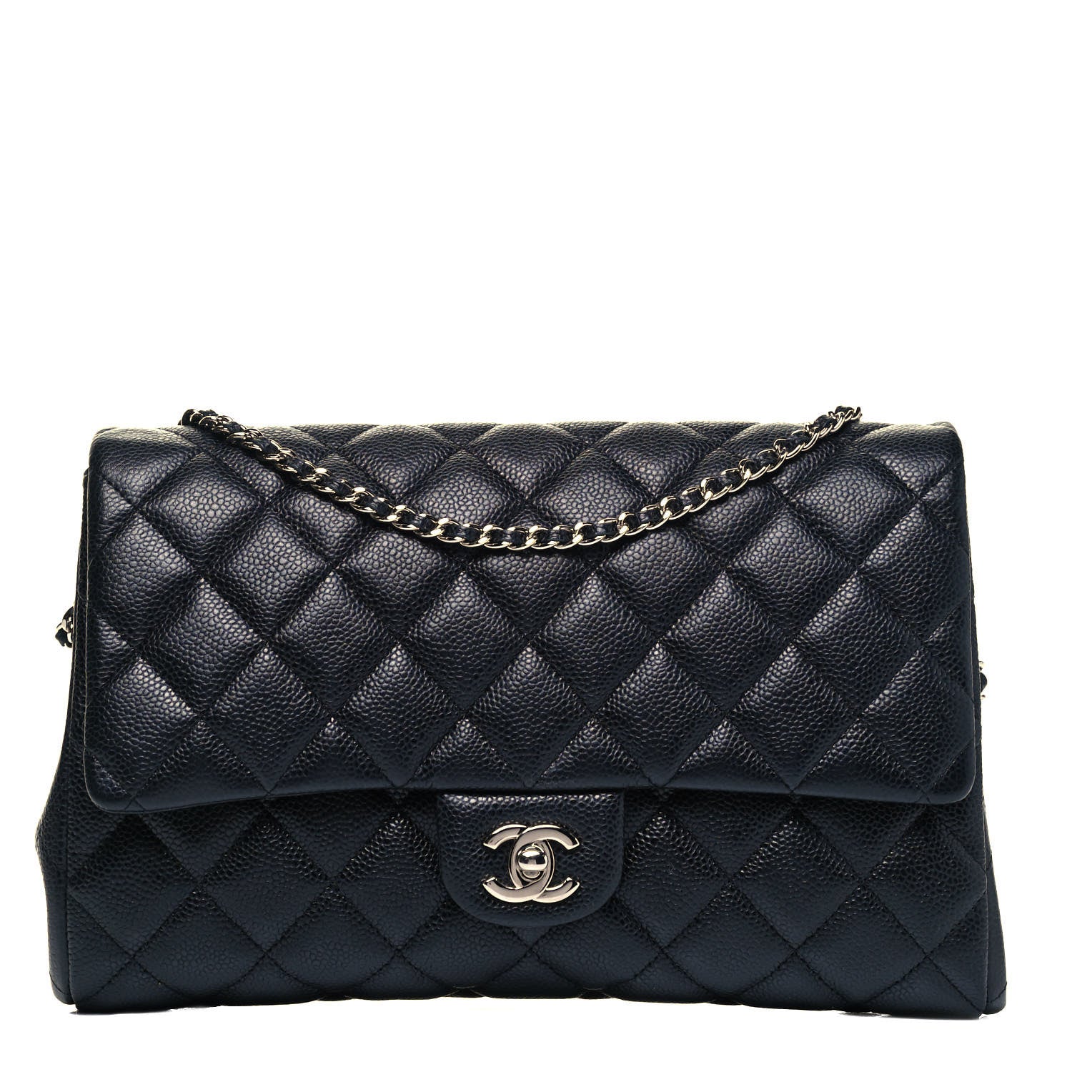 Chanel Caviar Quilted Clutch With Chain Flap Black 1 of 10