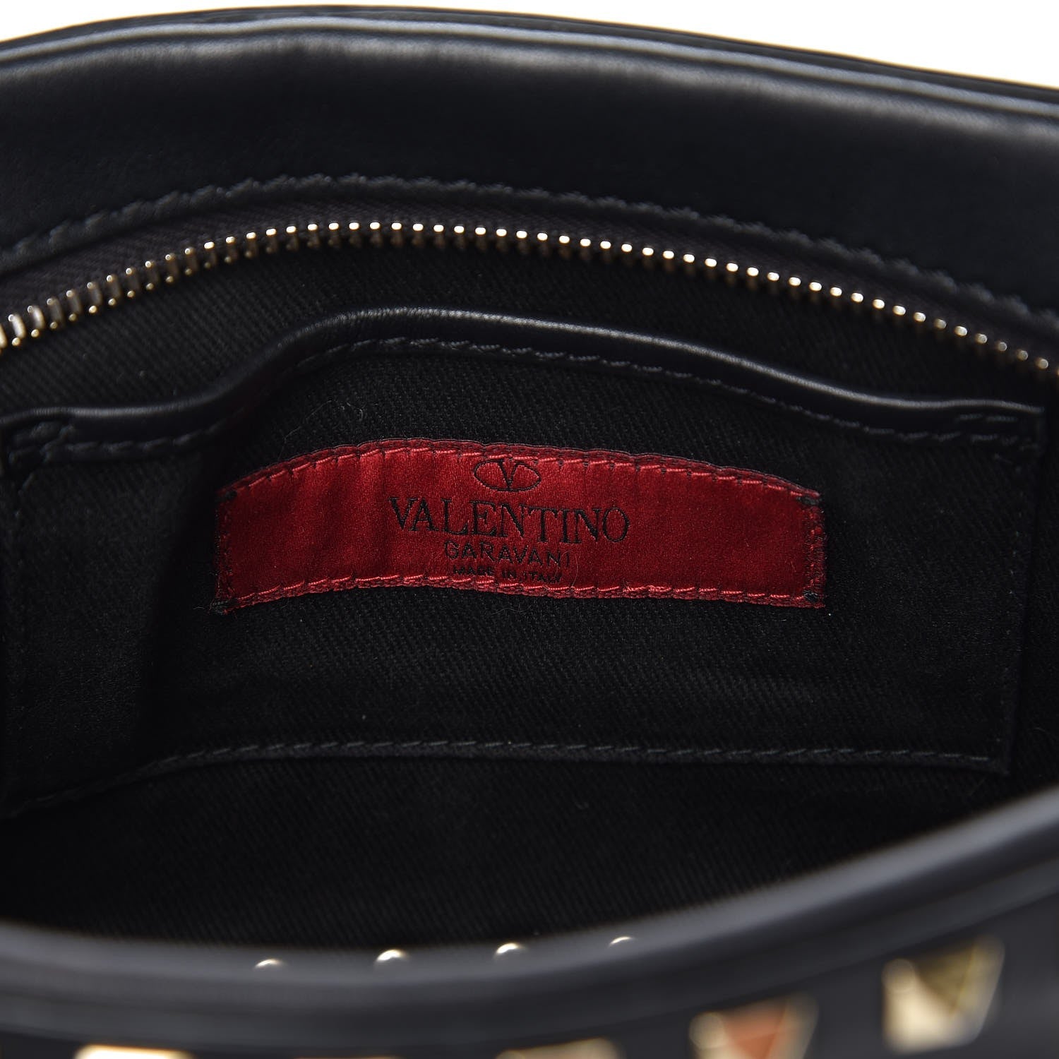 Valentino Garavani Calfskin Rockstud Camera Crossbody Bag Black 6 of 8