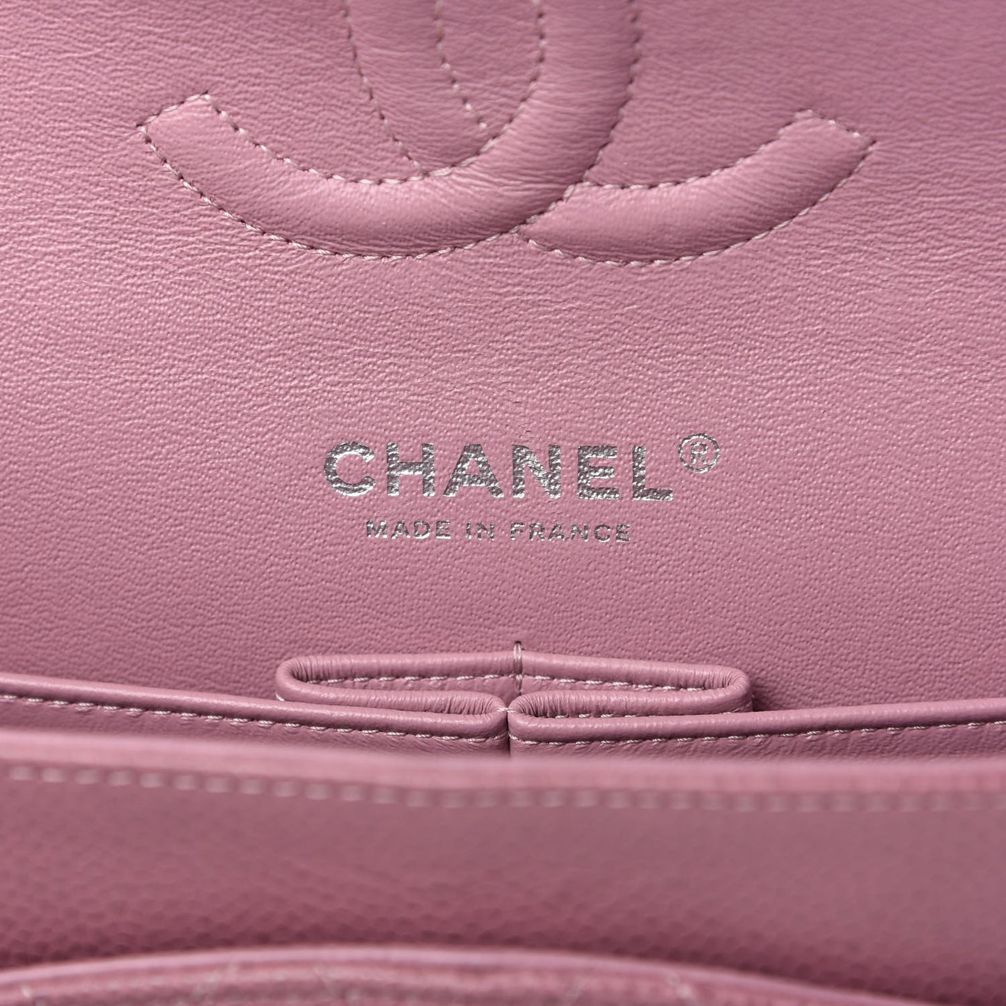 Caviar Quilted Medium Double Flap Pink