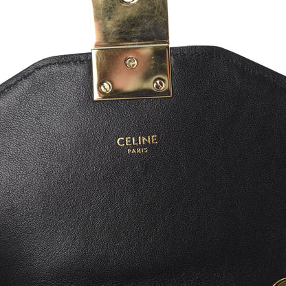 Celine Sequin Calfskin Quilted Small C Bag Black 7 of 10