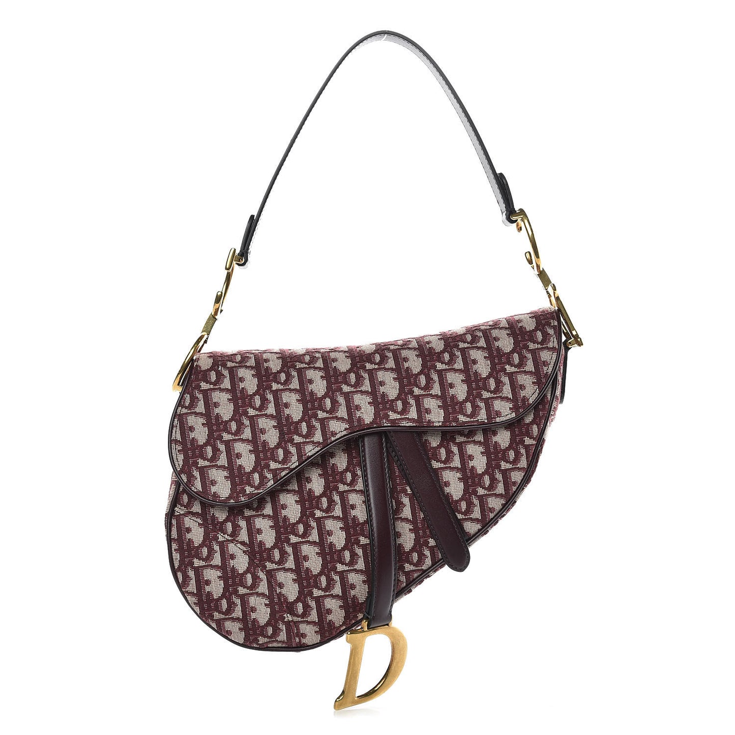 Oblique Saddle Bag Burgundy