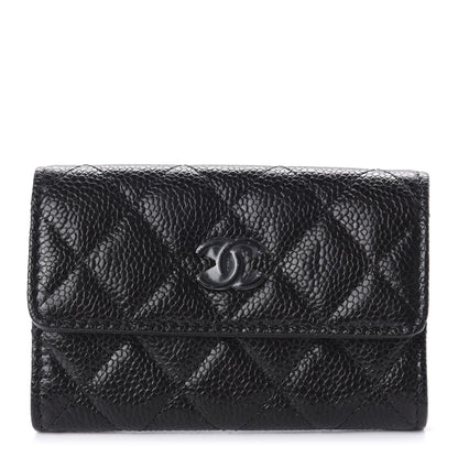 Chanel Caviar Quilted Incognito Flap Card Holder Black 1 of 12