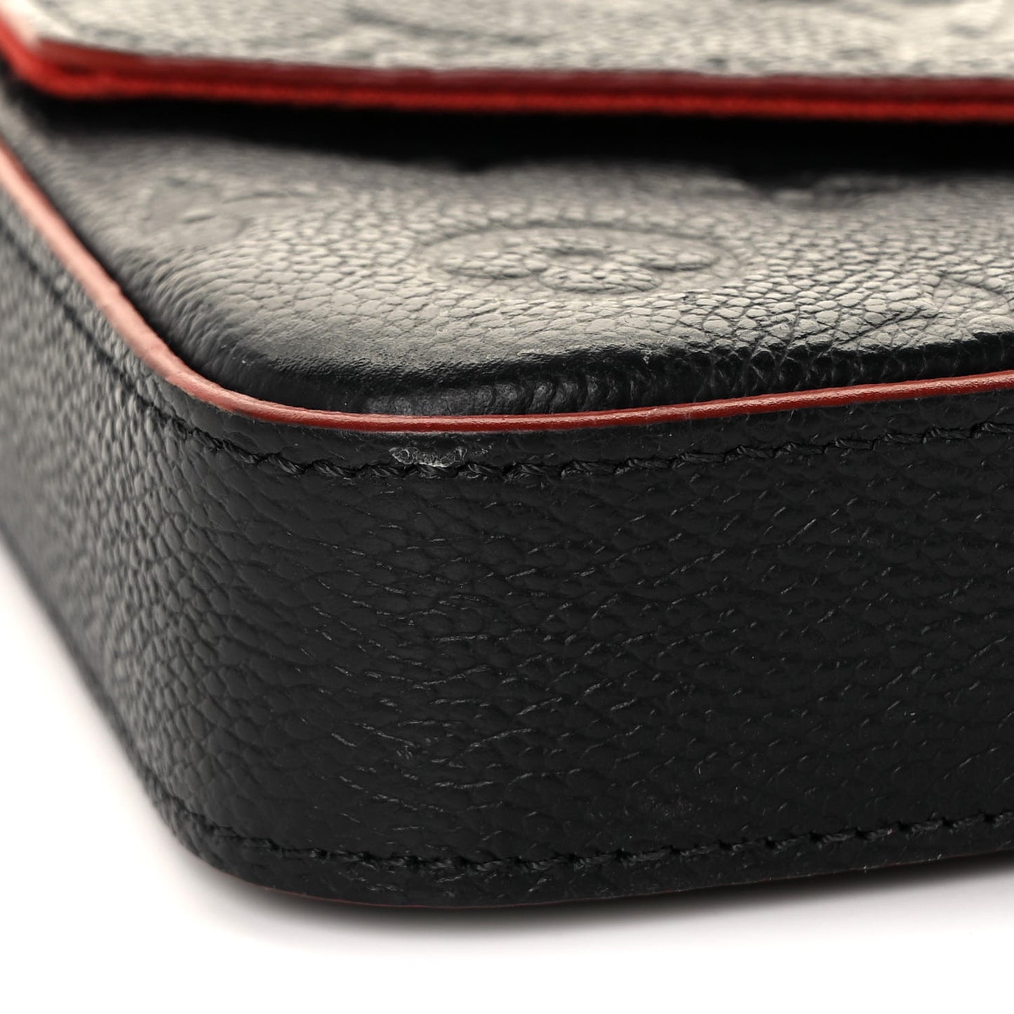 Empreinte Pochette Felicie Chain Wallet Marine Rouge