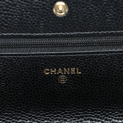 Chanel Caviar Quilted Wallet On Chain WOC Black 6 of 8