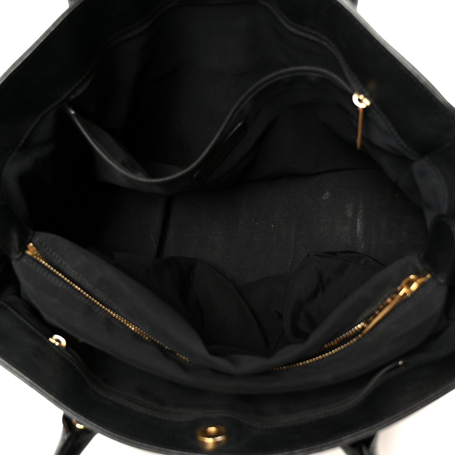 Chanel Calfskin Cerf Executive Shopper Tote Black 5 of 11