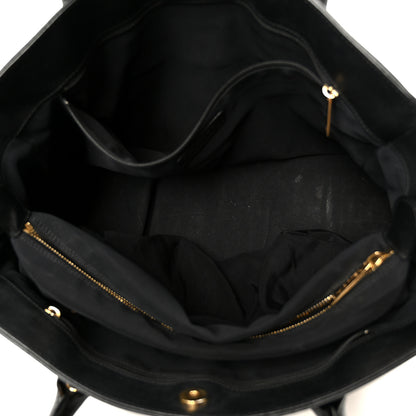 Chanel Calfskin Cerf Executive Shopper Tote Black 5 of 11