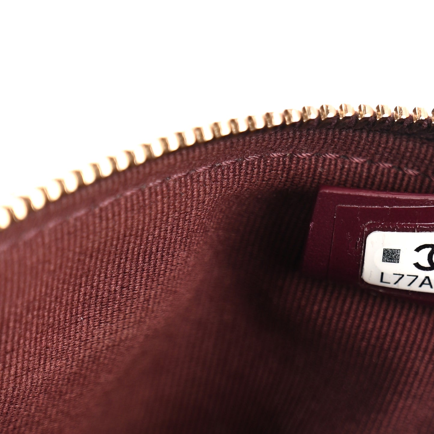 Shiny Lambskin Enamel Quilted CC Slide Waist Bag Fanny Pack  Burgundy