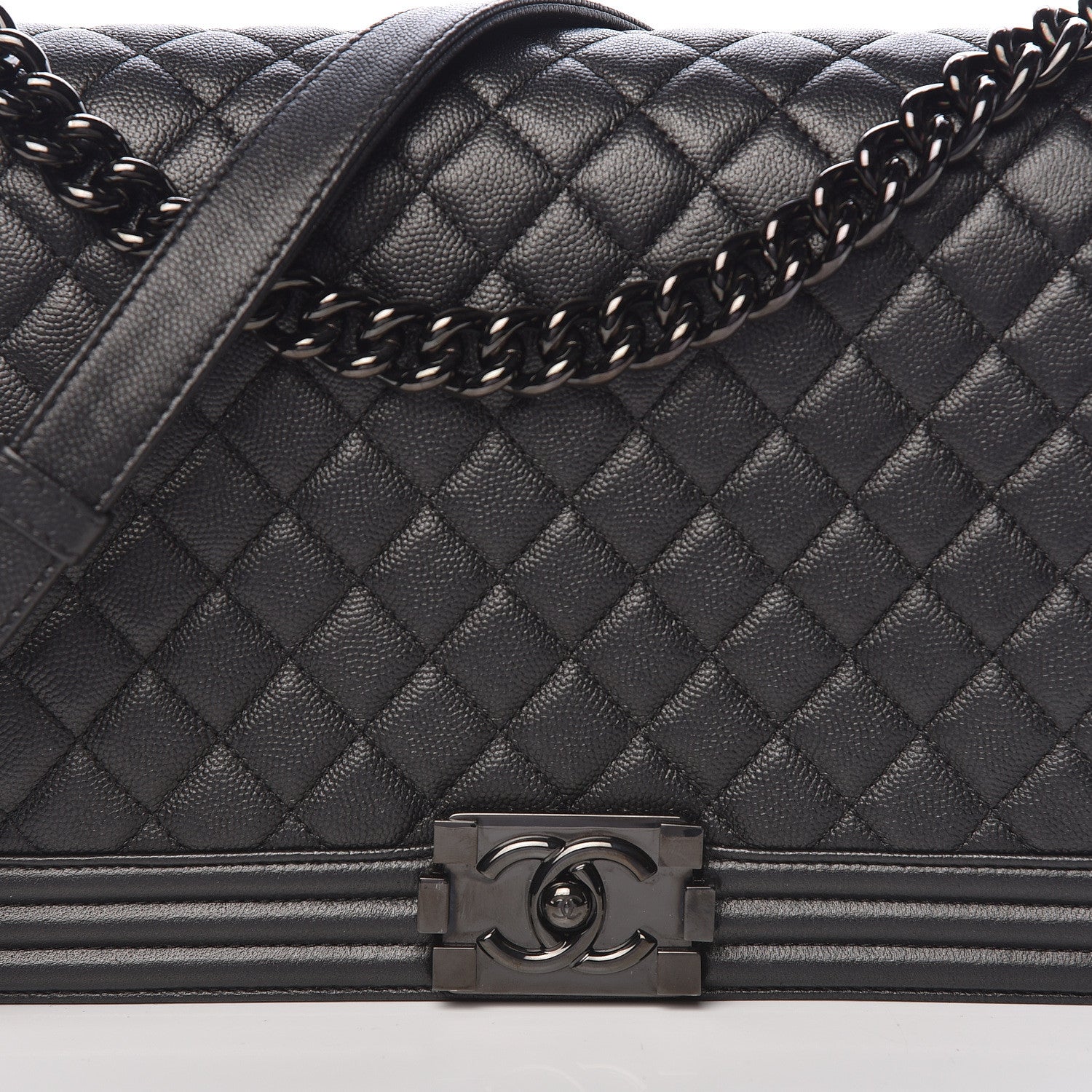 Chanel Caviar Quilted New Medium Boy Flap So Black 13 of 17