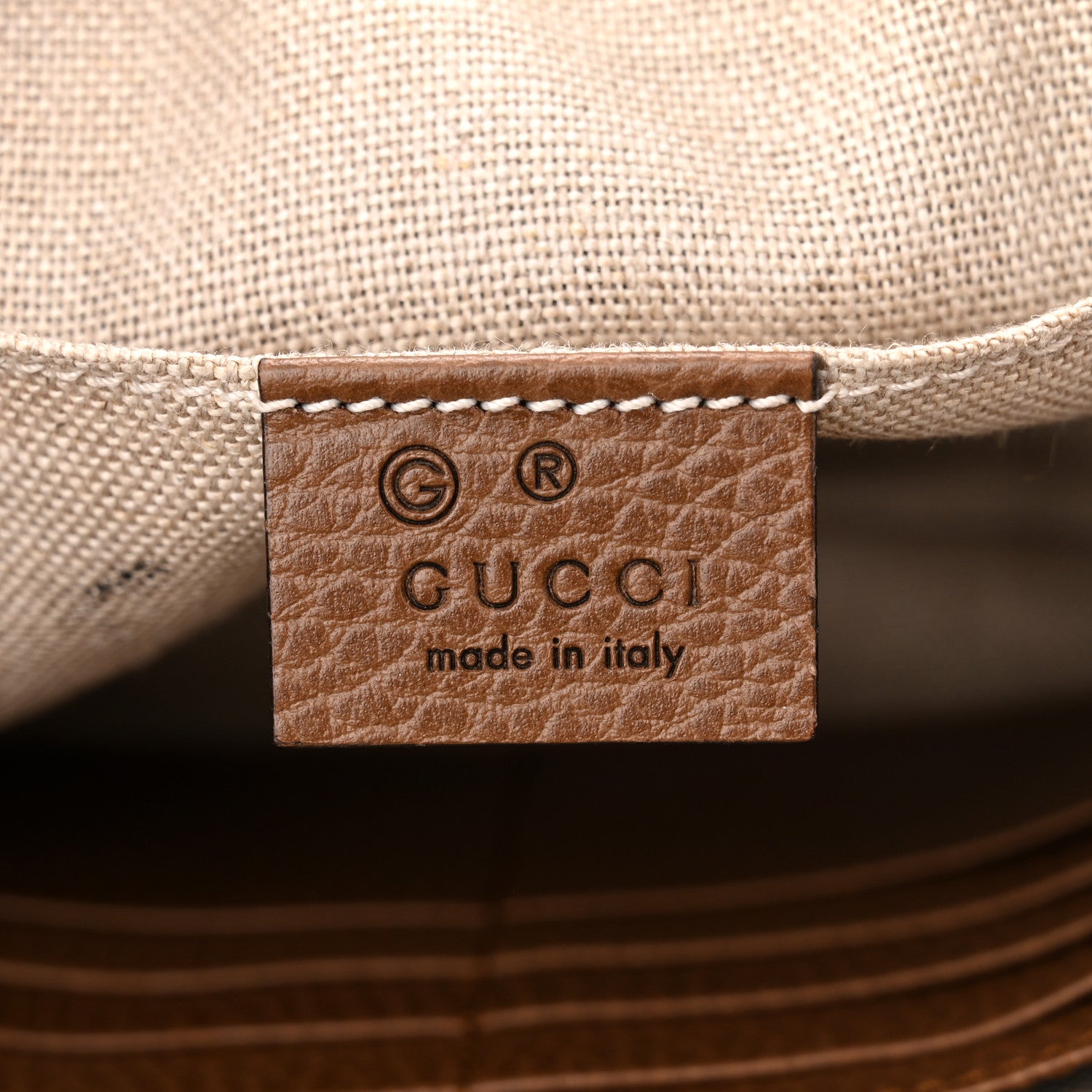 Gucci Monogram Mini Bree Messenger Bag Beige Tabacco 6 of 10