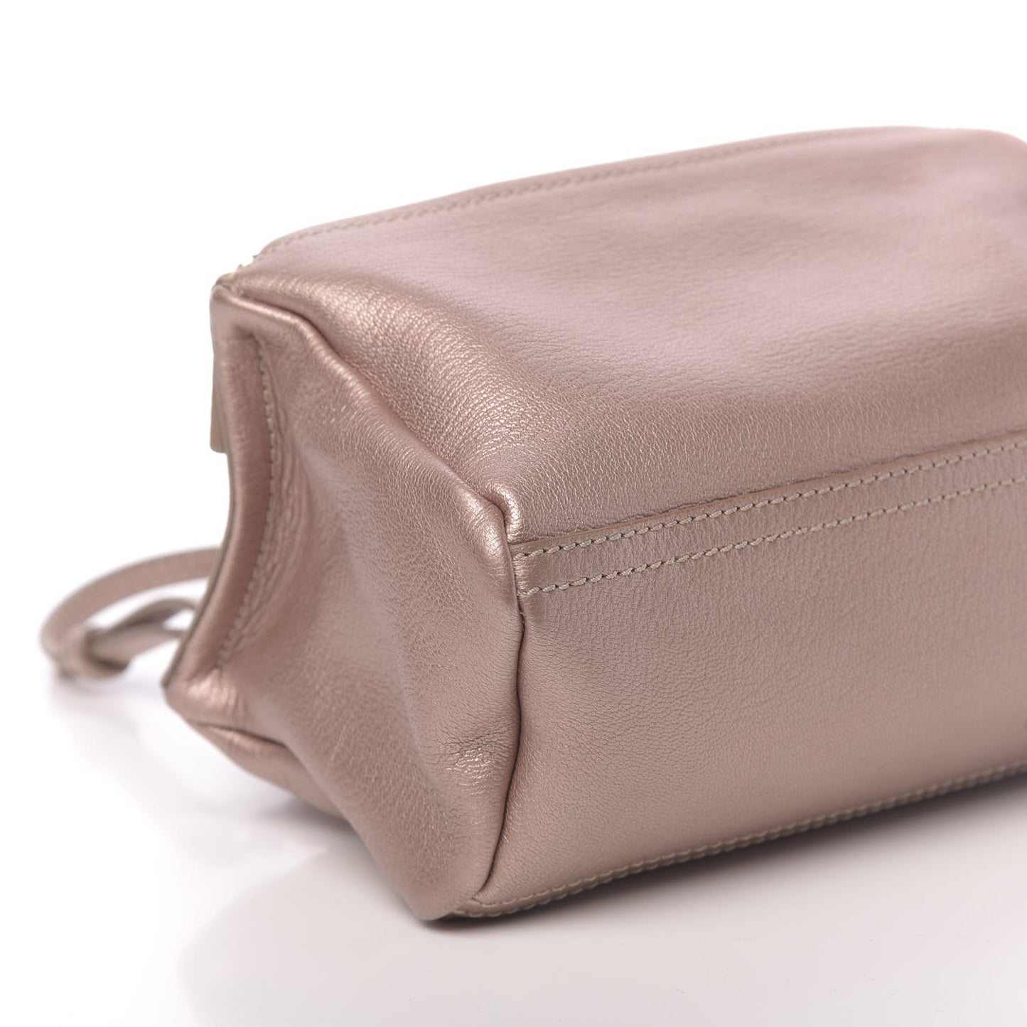 Metallic Sugar Goatskin Mini Pandora Light Pink