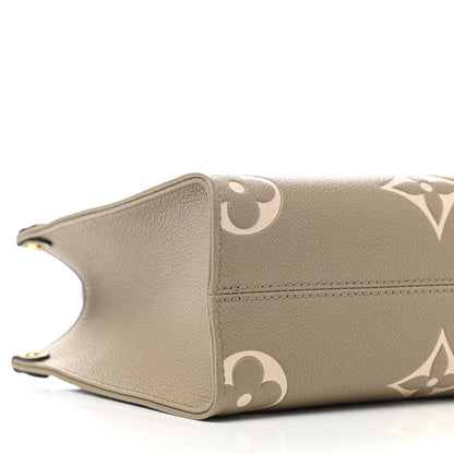 Louis Vuitton Empreinte Monogram Giant Onthego PM Tourterelle Creme 9 of 10