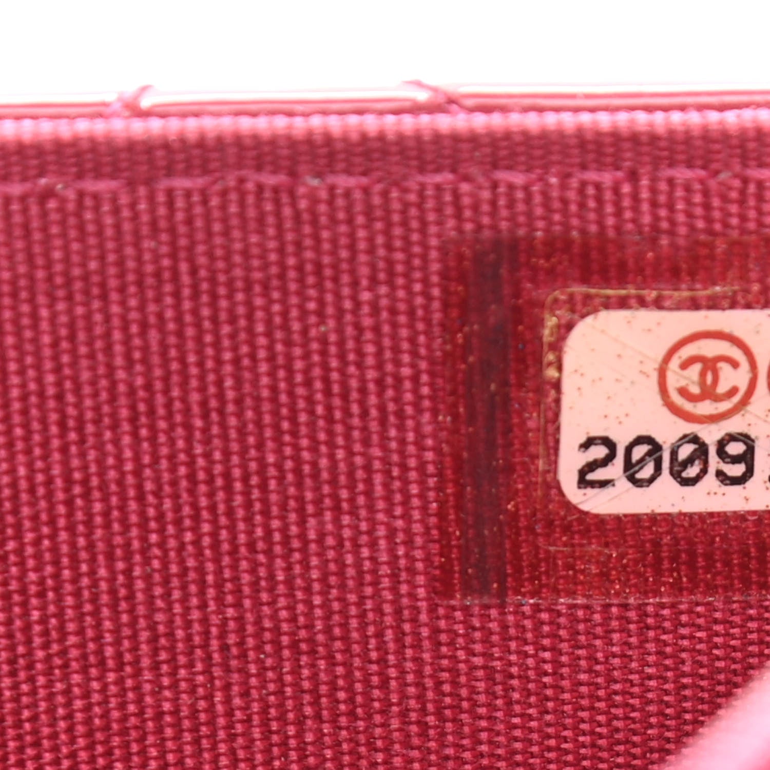 Chanel Patent Quilted Brilliant Wallet On Chain WOC Dark Pink 8 of 12