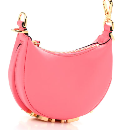 Fendi Vitello Grace New Matte Nano Fendigraphy Hobo Charm Pink Dalia 3 of 10