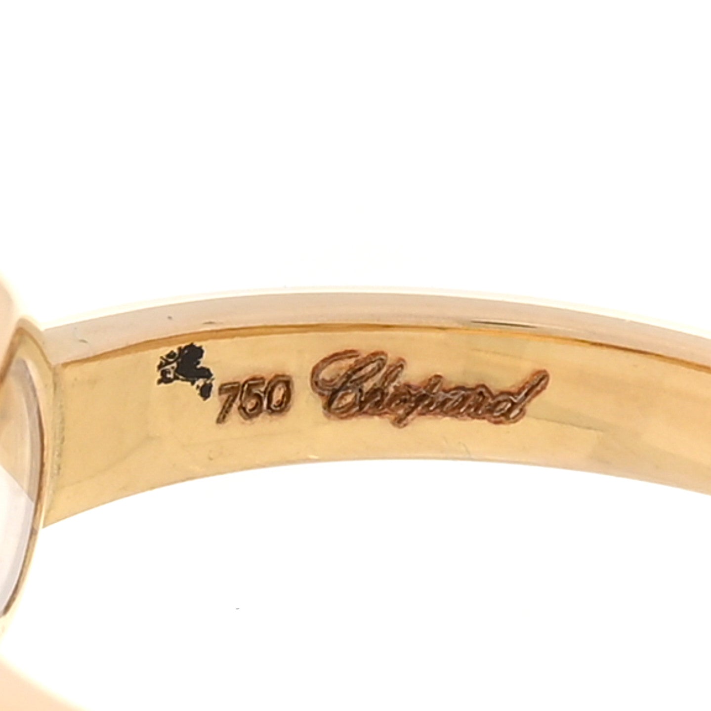 18K Yellow Gold Diamond Happy Heart Ring 53 6.25