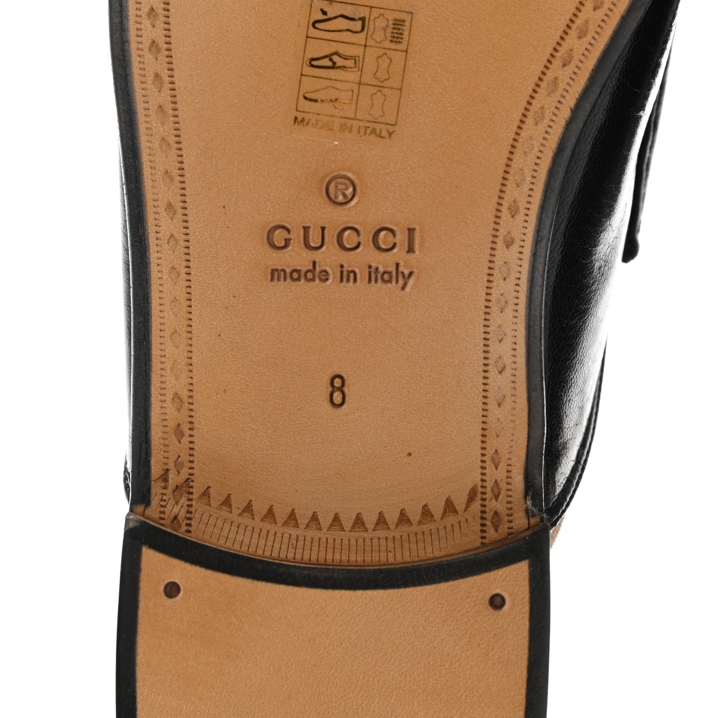 Goatskin Stripe Mens Horsebit Slingback Slippers 8 Black