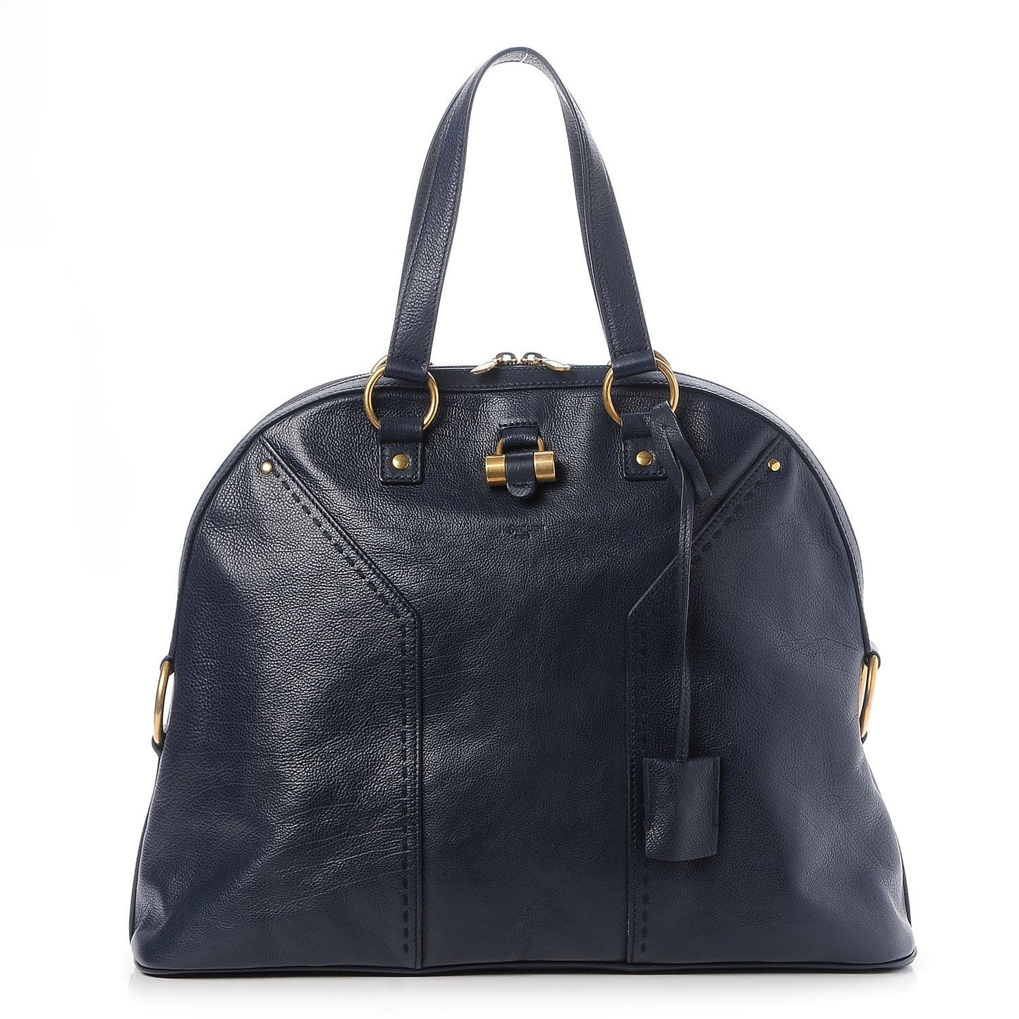 Calfskin Oversized Muse Navy Blue