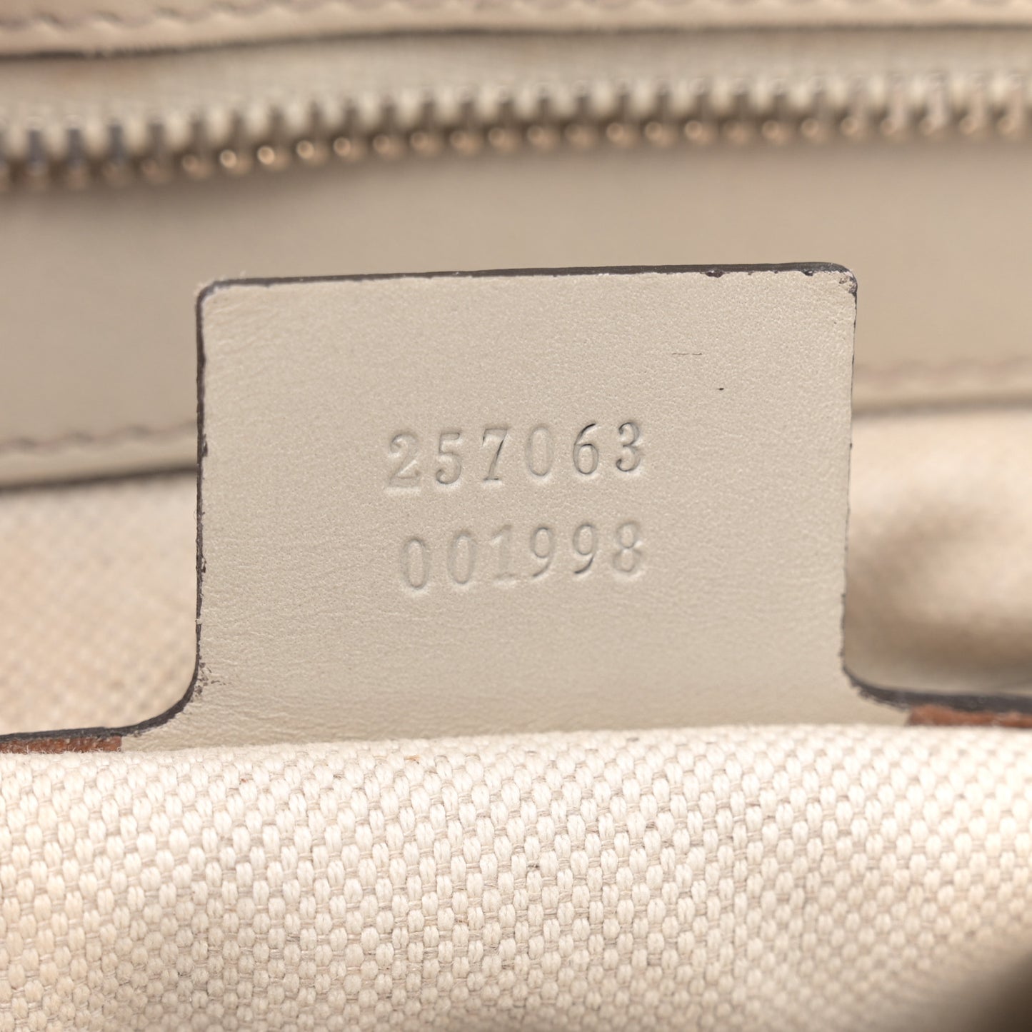 Monogram Web Medium Mayfair Tote Off White