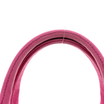 Prada Canvas Grommet Canapa Tote Pink 18 of 18