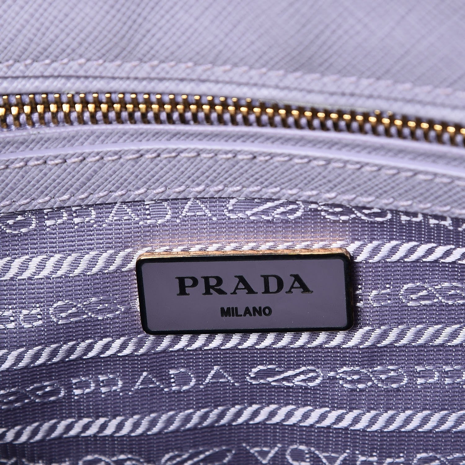 Prada Saffiano Small Galleria Double Zip Tote Glicine 7 of 10