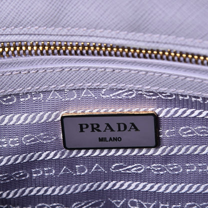 Prada Saffiano Small Galleria Double Zip Tote Glicine 7 of 10