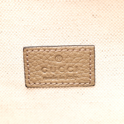 Gucci Piuma Calfskin Jumbo GG Embossed Pocket Belt Bag Good Taupe 6 of 10