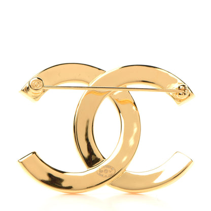 Chanel Metal Paris Button CC Large Brooch Gold 4 of 5