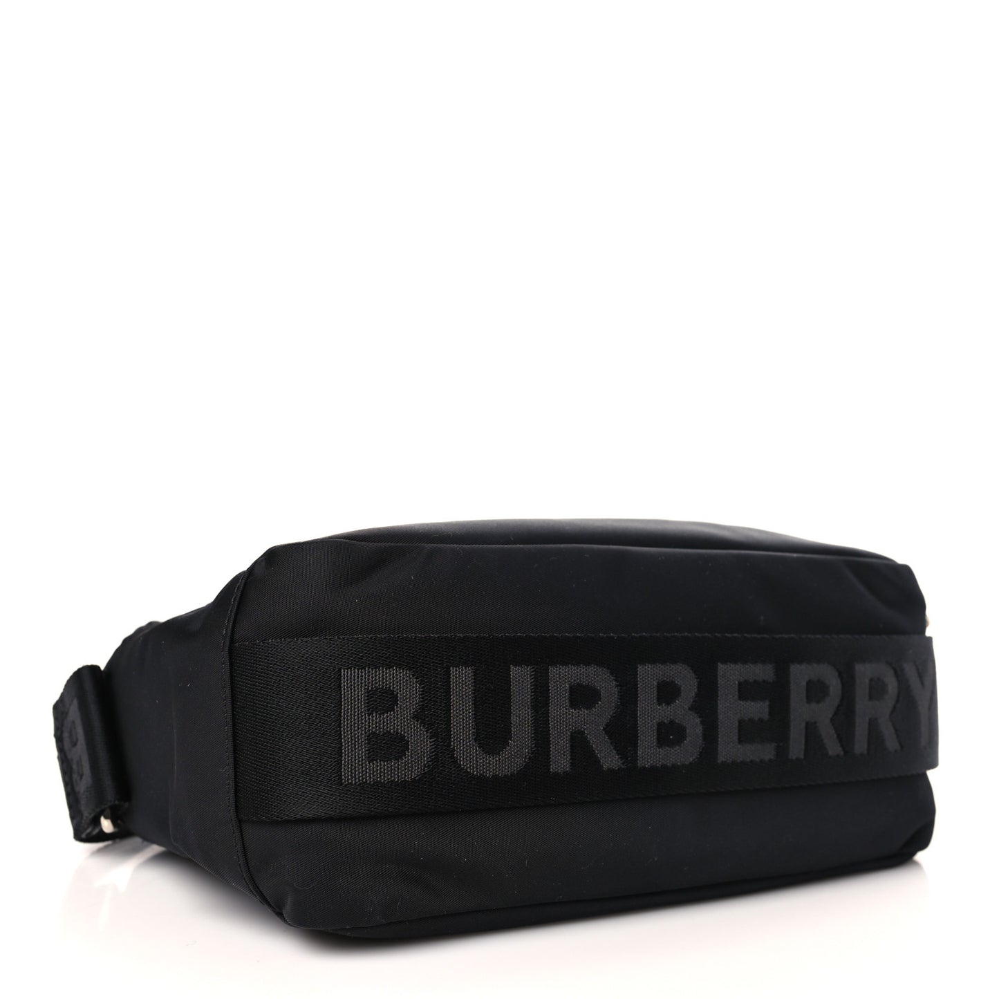 Nylon Logo Detail Crossbody Bag Black