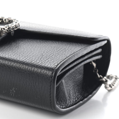 Gucci Calfskin Mini Dionysus Chain Wallet Black 7 of 7