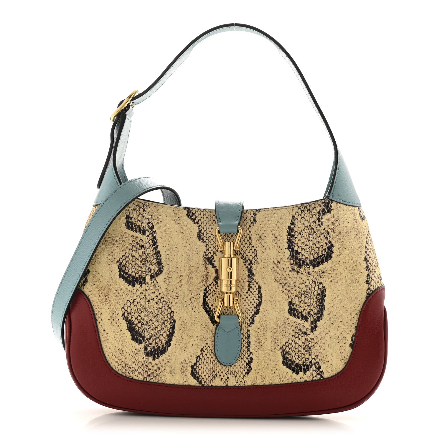 Gucci Snakeskin Calfskin Small Jackie 1961 Hobo Multicolor 1 of 13