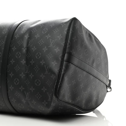 Louis Vuitton Monogram Eclipse Keepall Bandouliere 55 10 of 10
