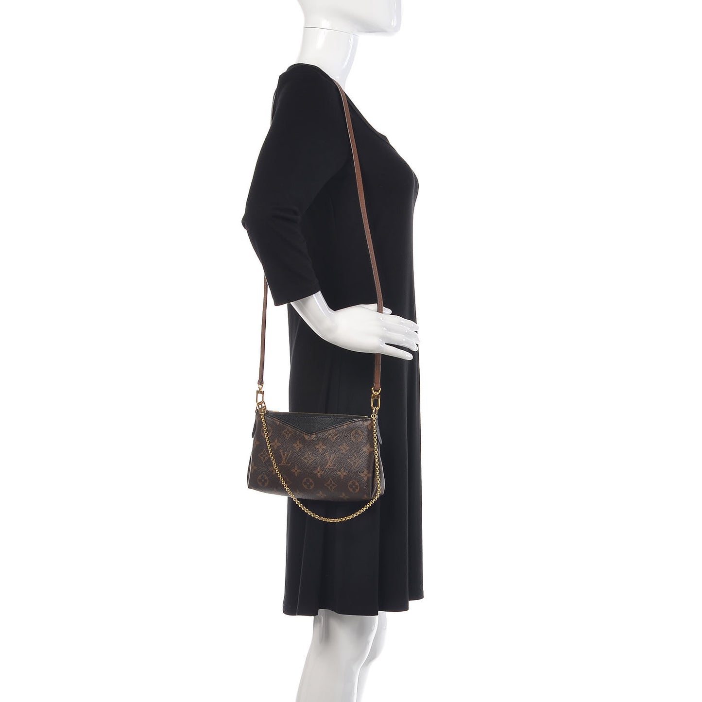 Monogram Pallas Clutch Black