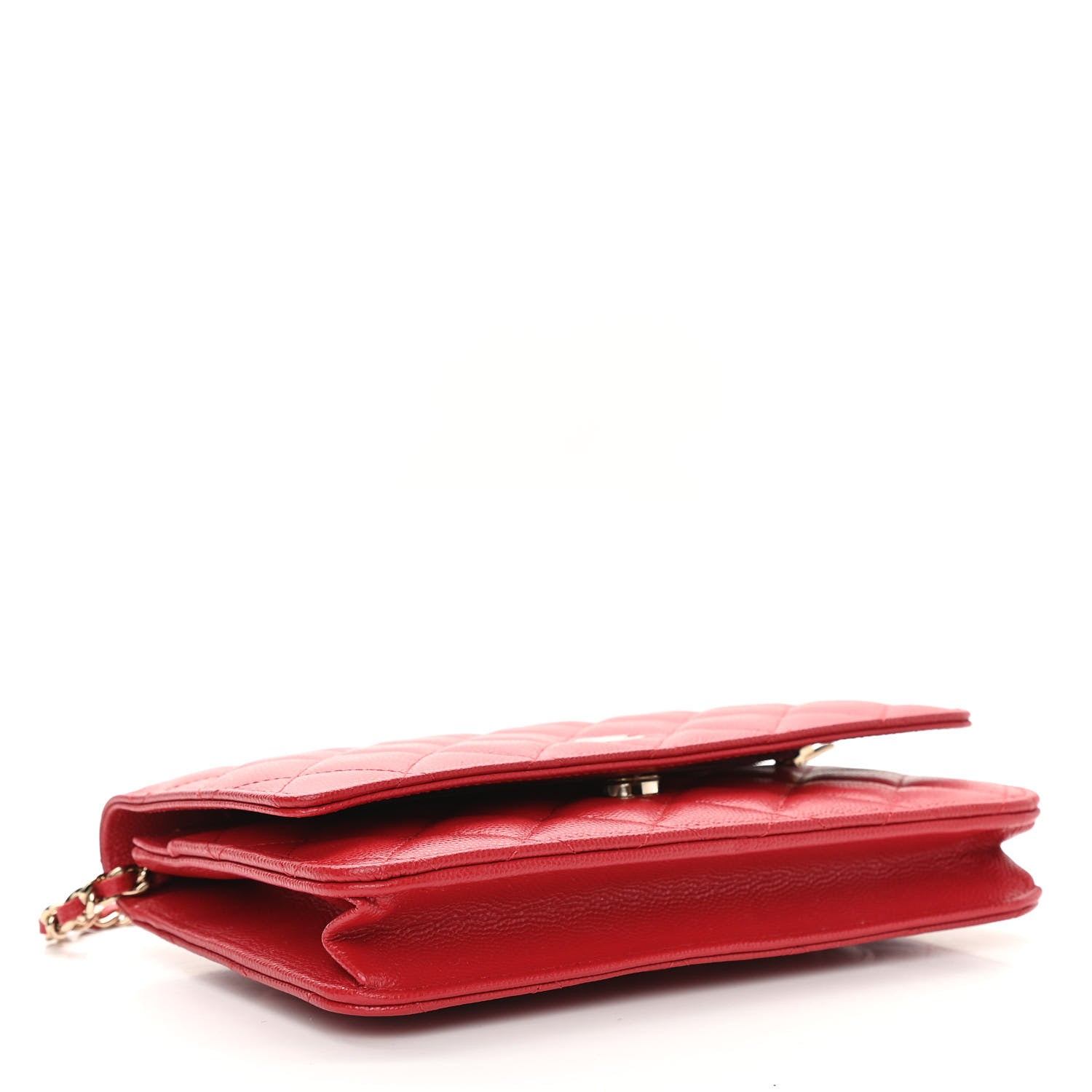 Chanel Caviar Quilted Wallet On Chain WOC Red 4 of 11